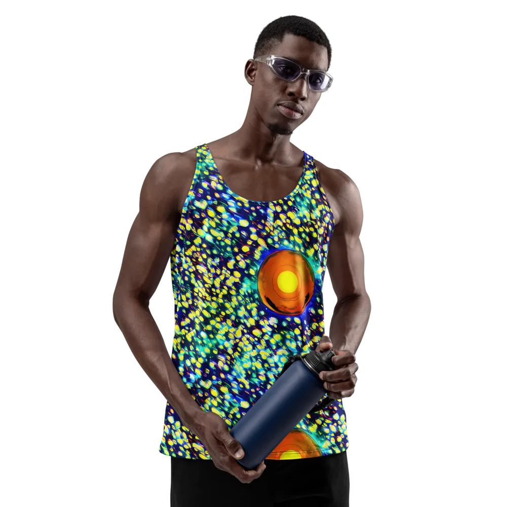 Illuminated Whirl on Men's Tank Top — Front