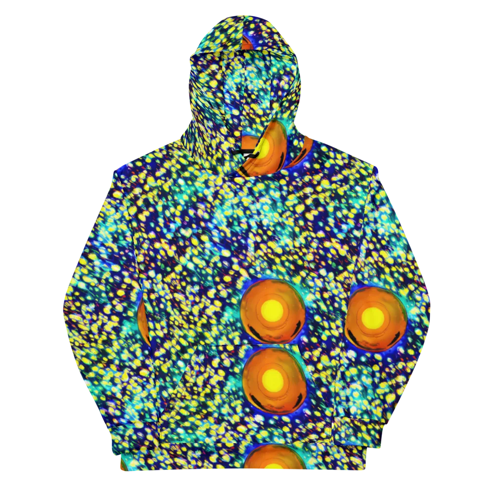 Illuminated Whirl on Cotton Hoodie — Front
