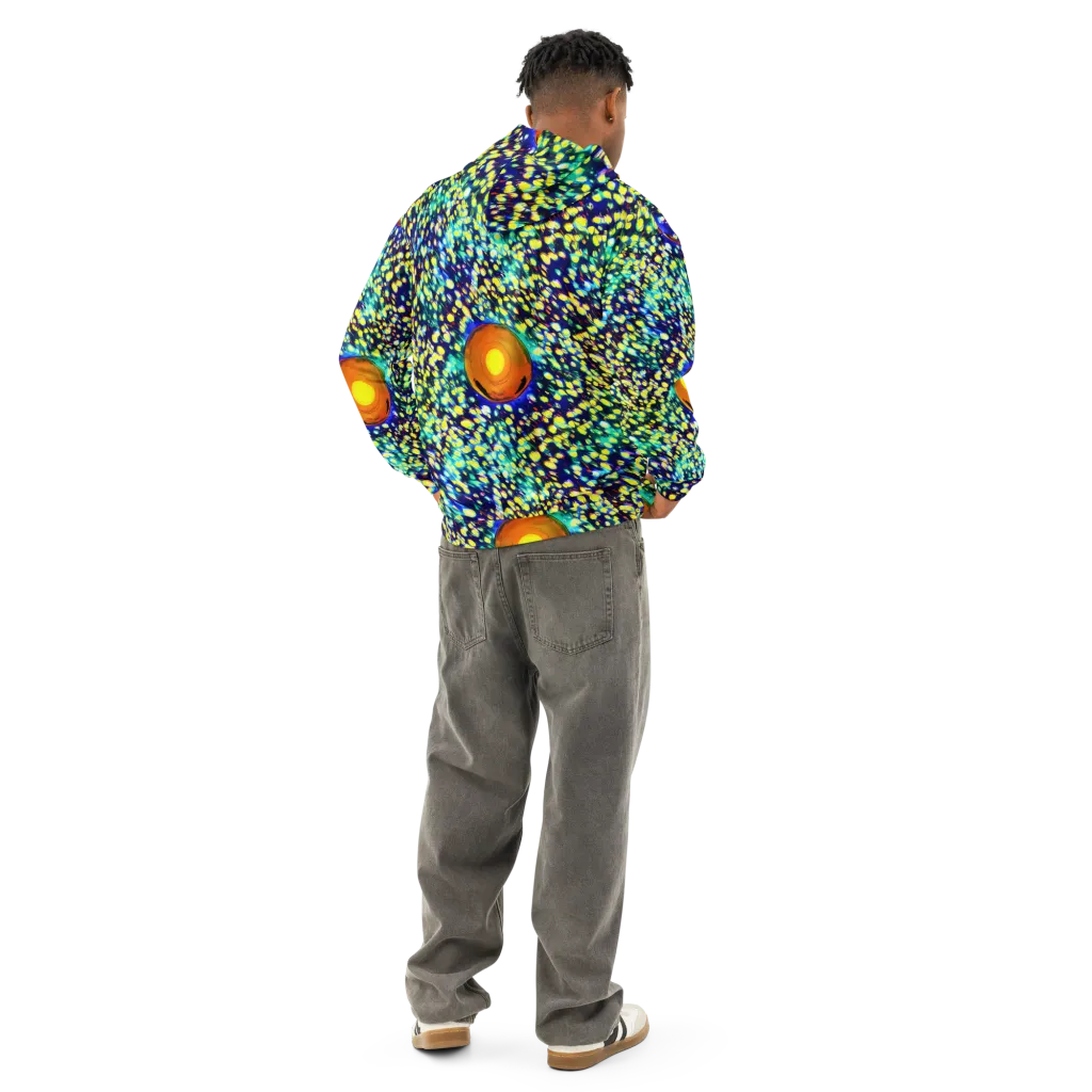 Illuminated Whirl on Cotton Hoodie — Back