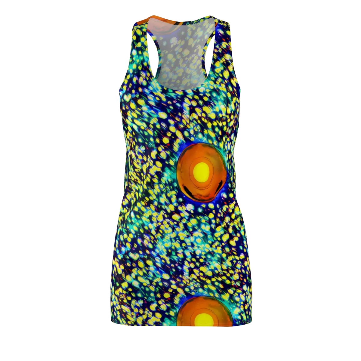 Illuminated Whirl on Racerback Dress — Front