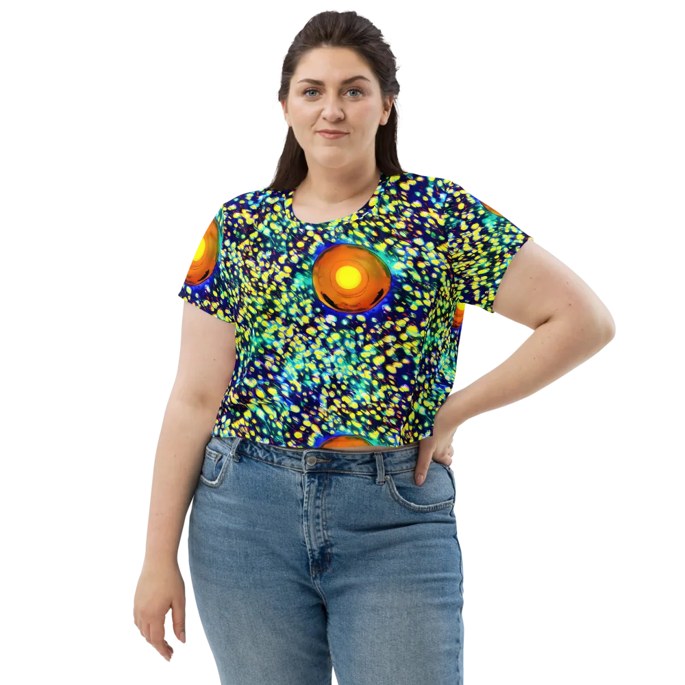 Illuminated Whirl on Crop Tee — Front