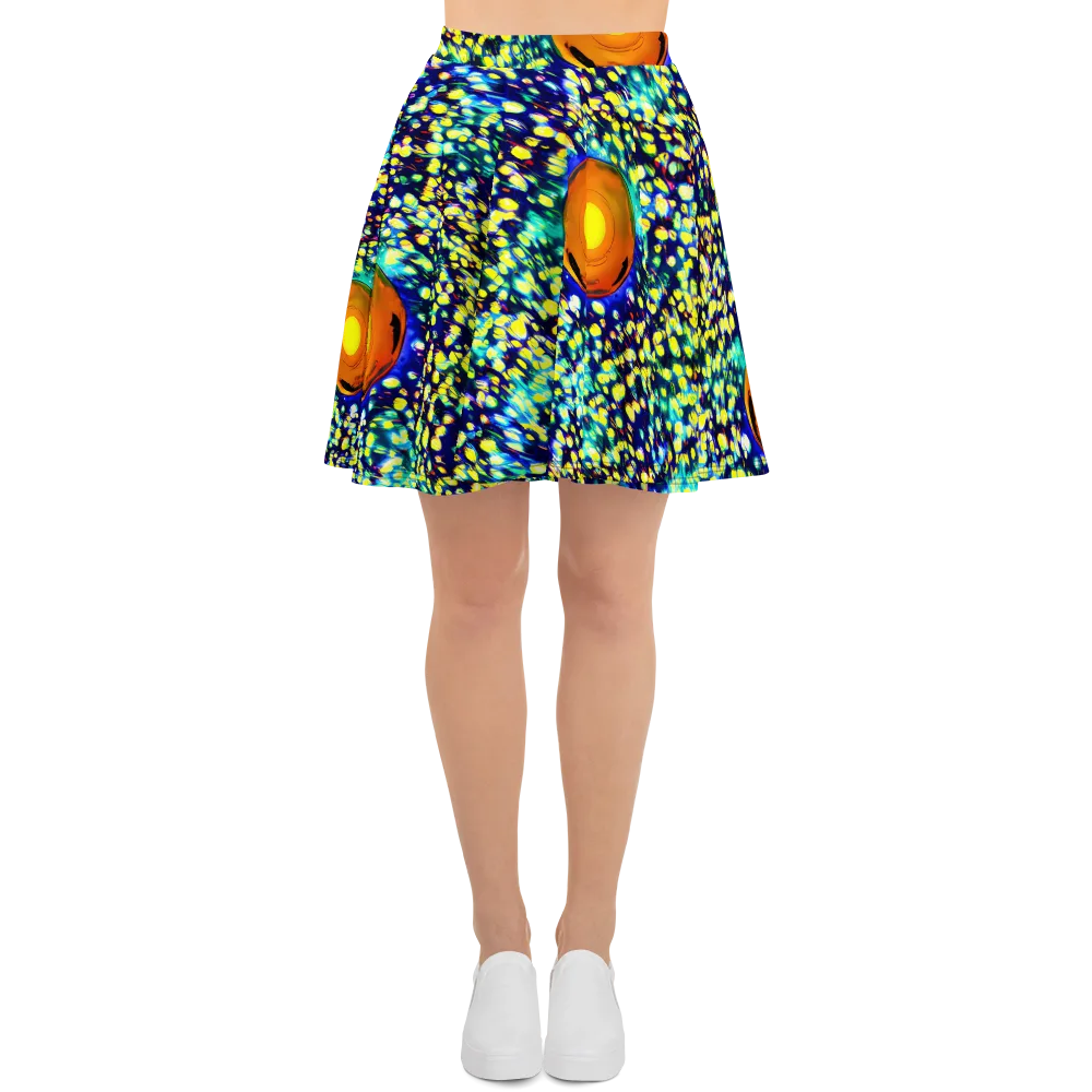 Illuminated Whirl on Skater Skirt — Front