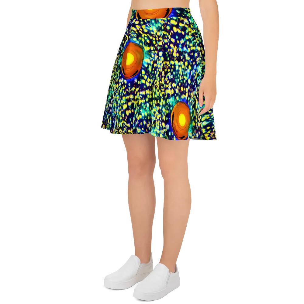 Illuminated Whirl on Skater Skirt — Left