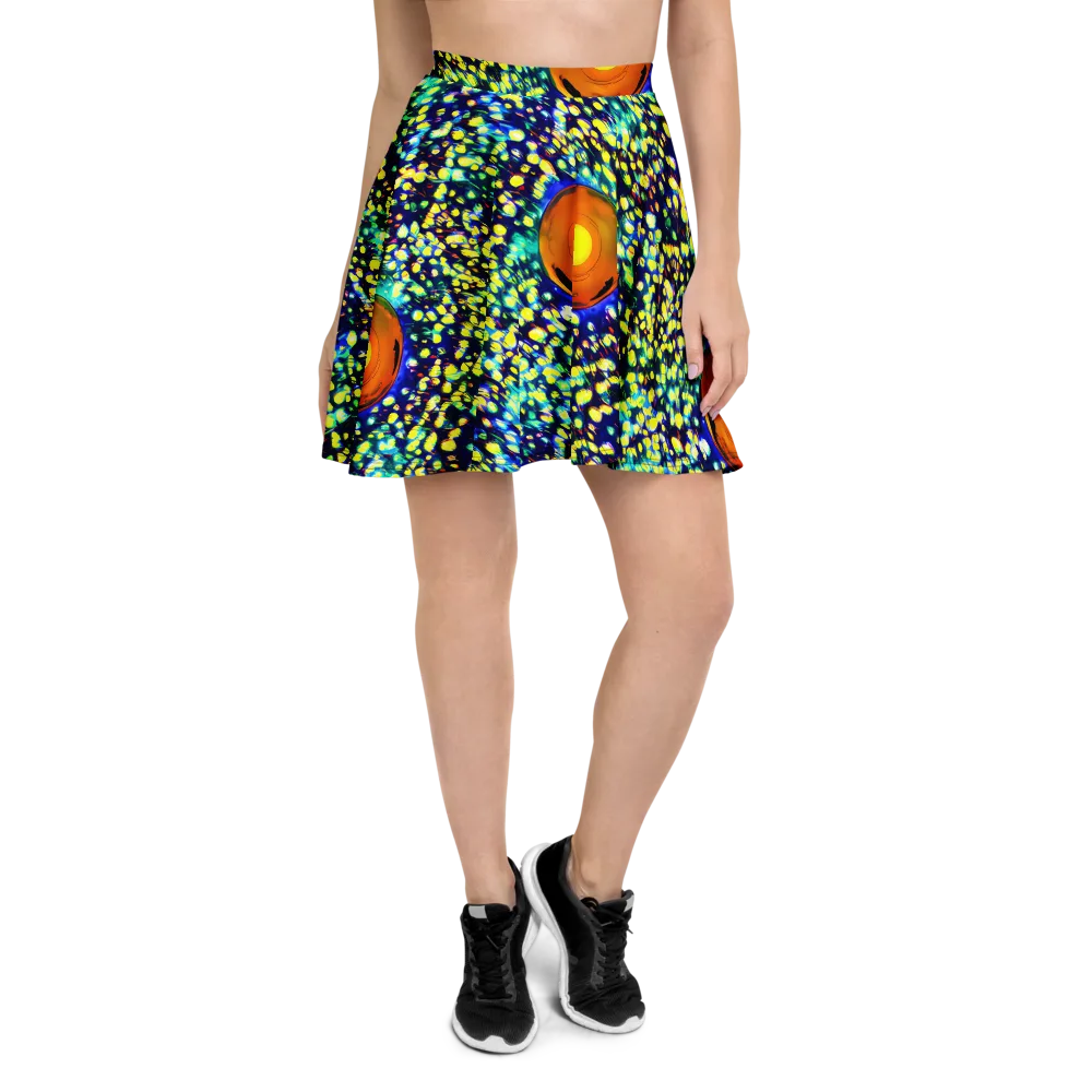 Illuminated Whirl on Skater Skirt — Front