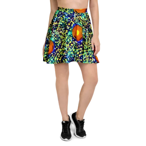 Illuminated Whirl on a Skater Skirt