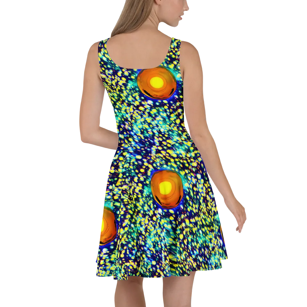 Illuminated Whirl on Skater Dress — Back