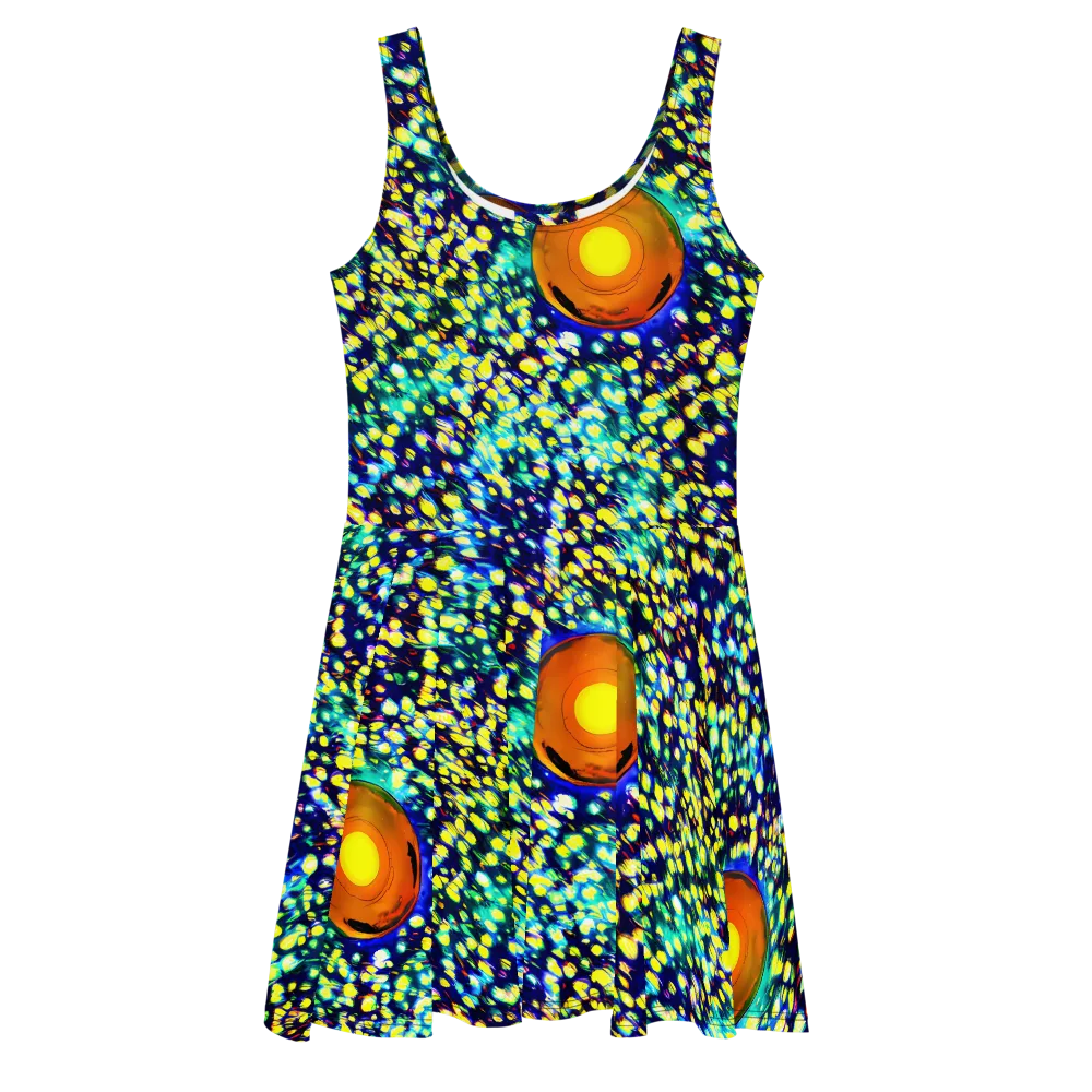 Illuminated Whirl on Skater Dress — Front