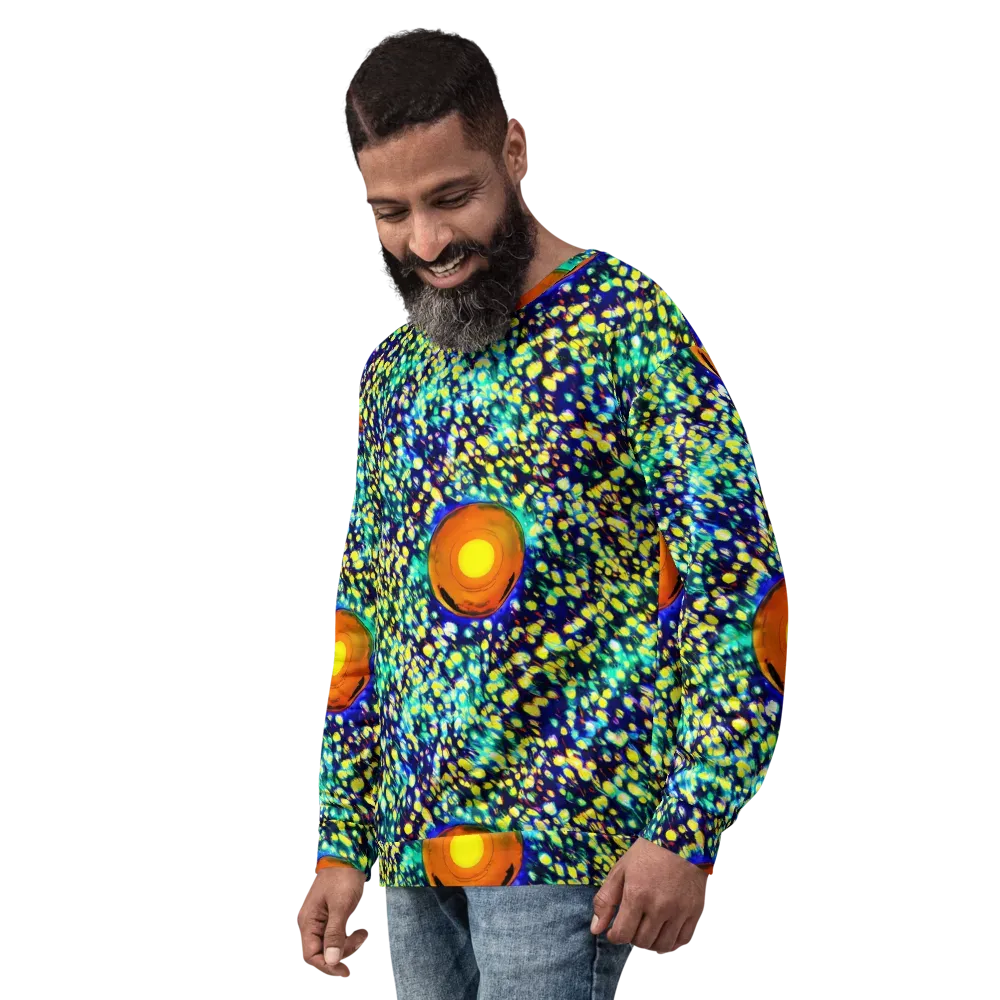Illuminated Whirl on Sweatshirt — Left Front