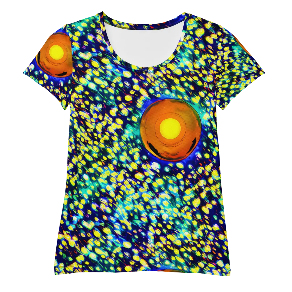 Illuminated Whirl on Women's Athletic T-Shirt — Front