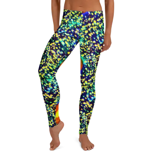 Illuminated Whirl on a Leggings