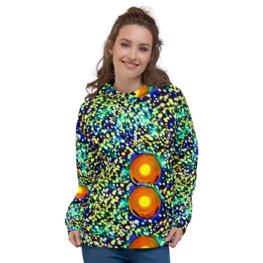 Illuminated Whirl on a Hoodie