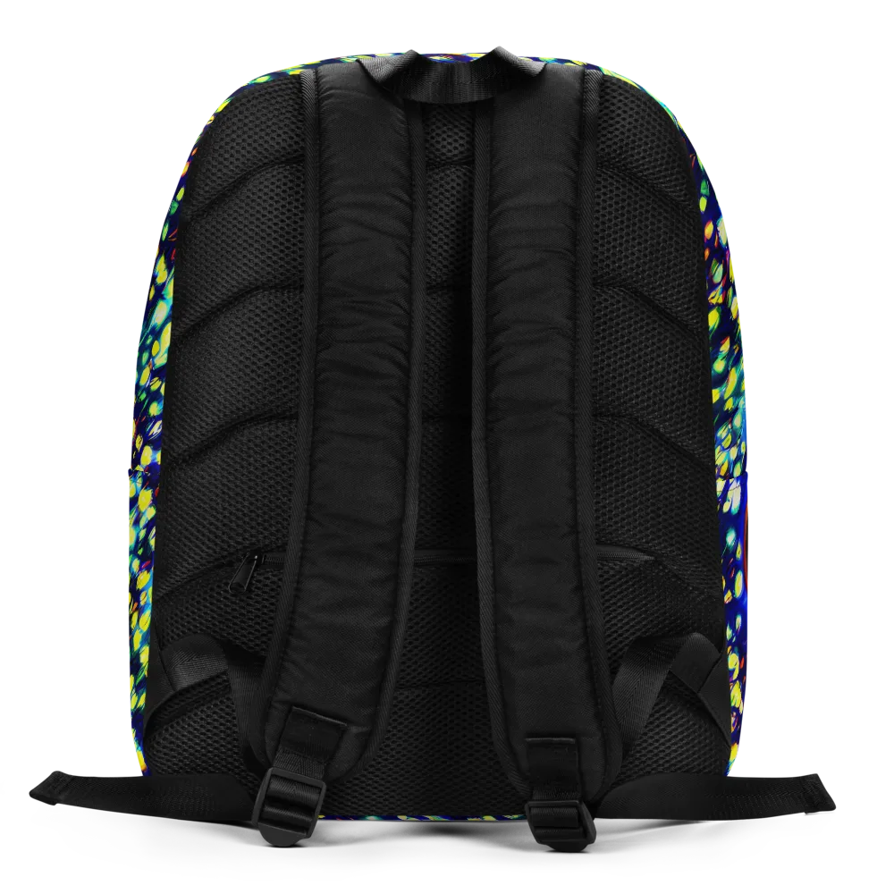 Illuminated Whirl on Minimalist Backpack — Back