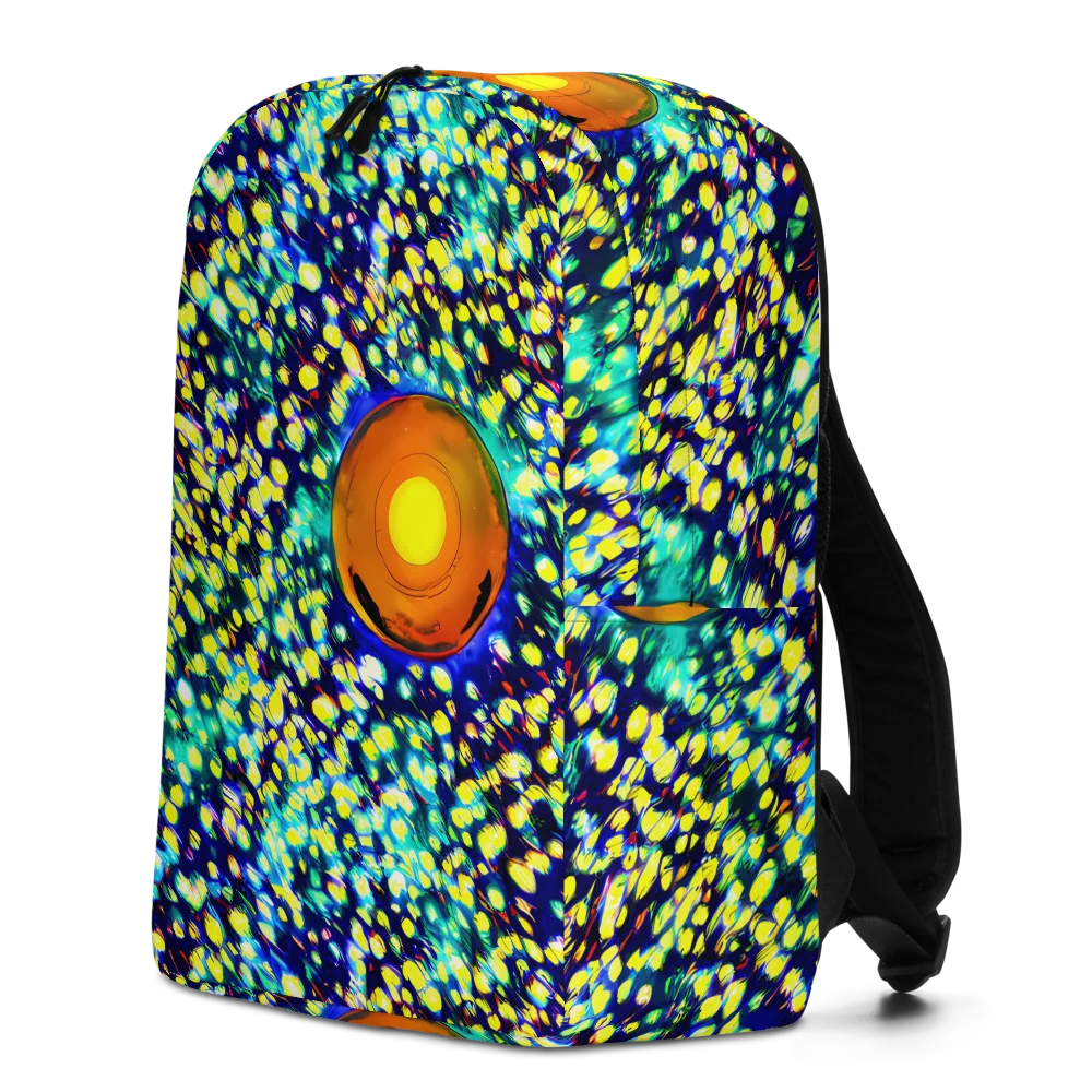 Illuminated Whirl on Minimalist Backpack — Left