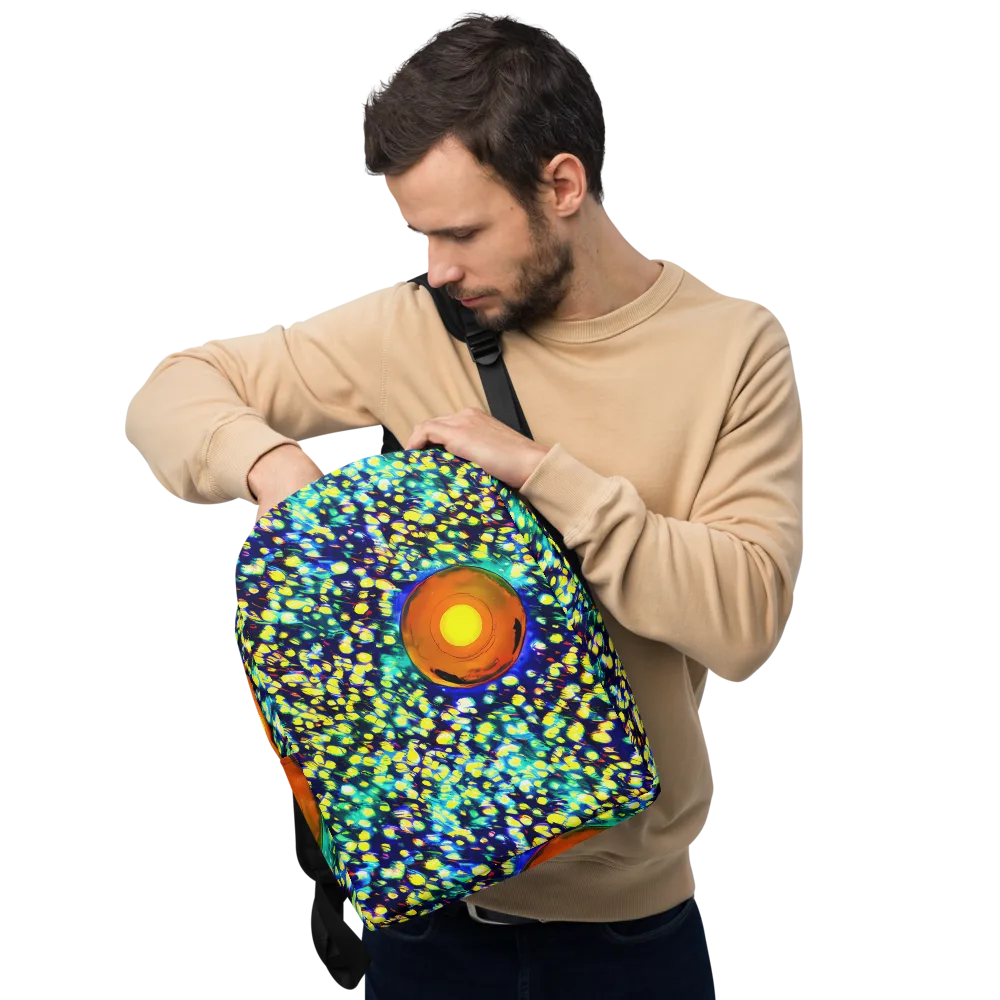 Illuminated Whirl on Minimalist Backpack — Front
