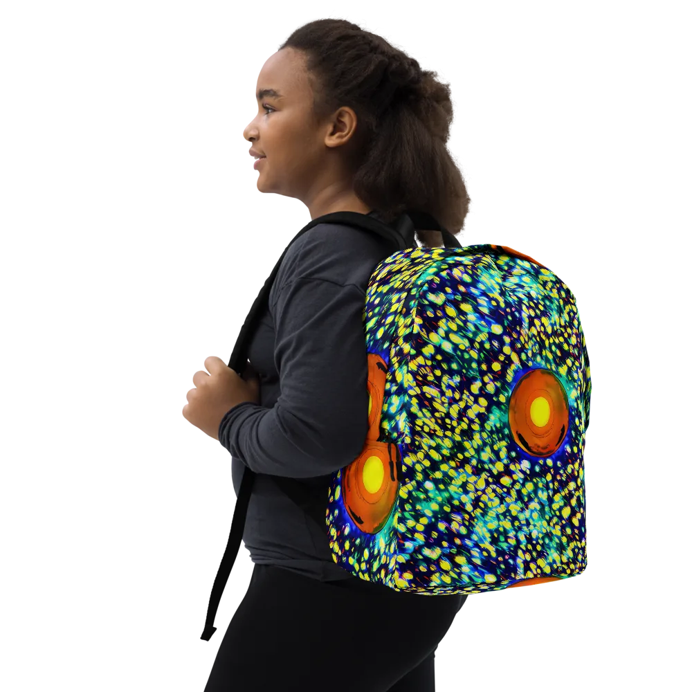 Illuminated Whirl on Minimalist Backpack — Right Front