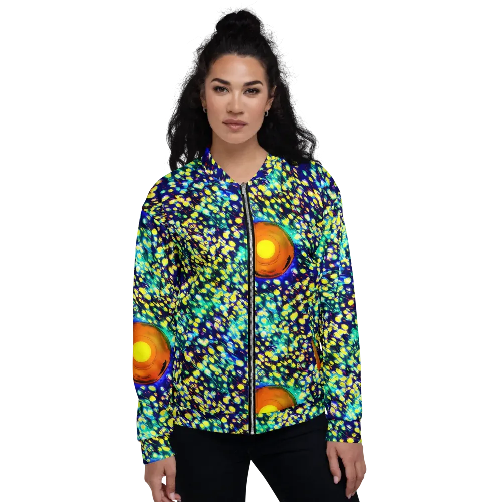Illuminated Whirl on Bomber Jacket — Front