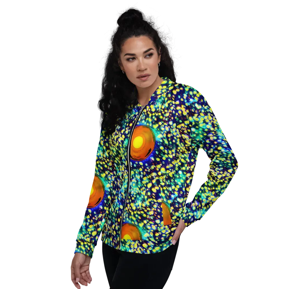 Illuminated Whirl on Bomber Jacket — Left