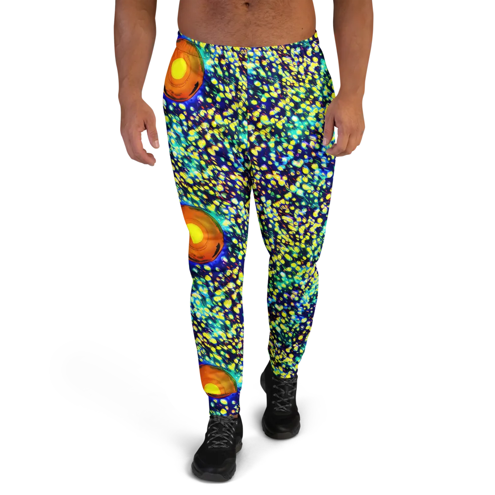 Illuminated Whirl on Men's Joggers — Front