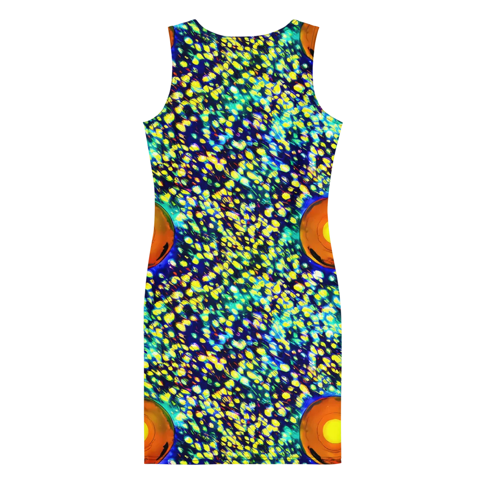 Illuminated Whirl on Bodycon Dress — Back