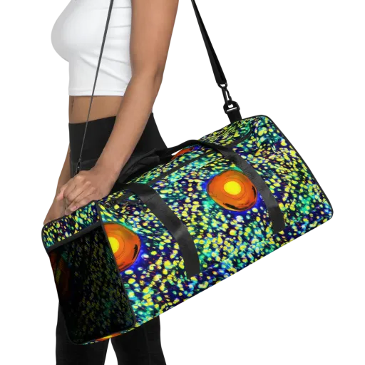 Illuminated Whirl on a Duffle Bag