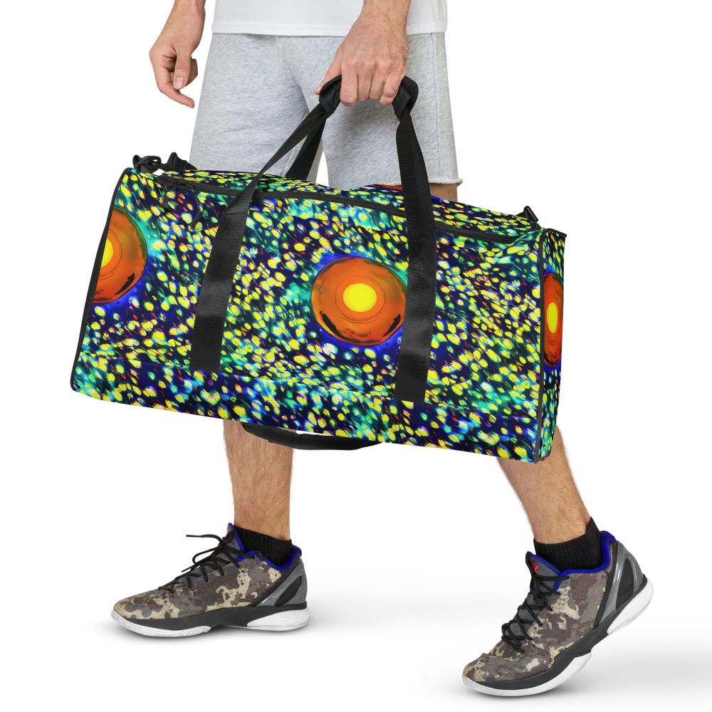 Illuminated Whirl on Duffle Bag — Front