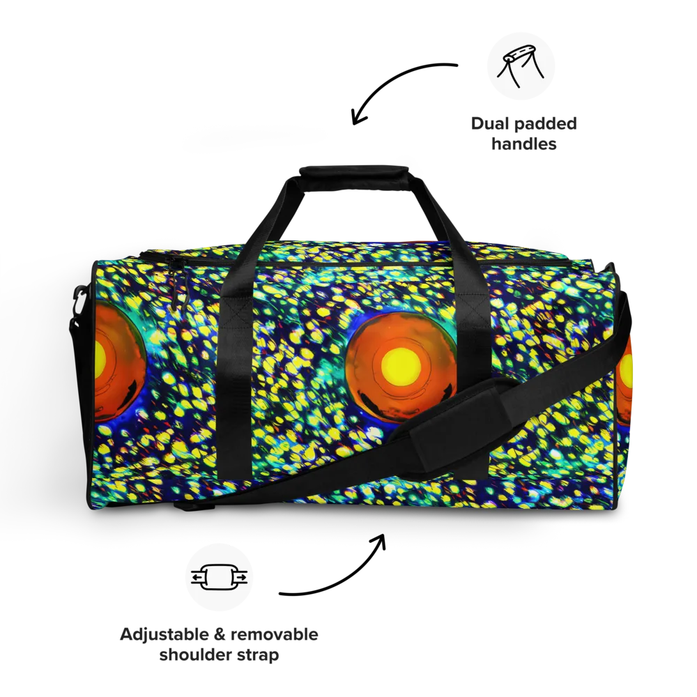 Illuminated Whirl on Duffle Bag — Front