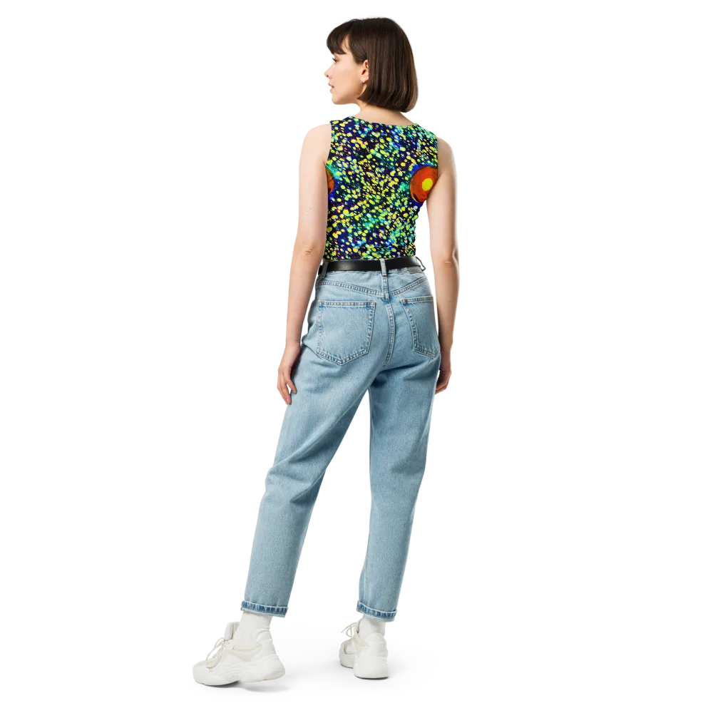 Illuminated Whirl on Crop Top — Back