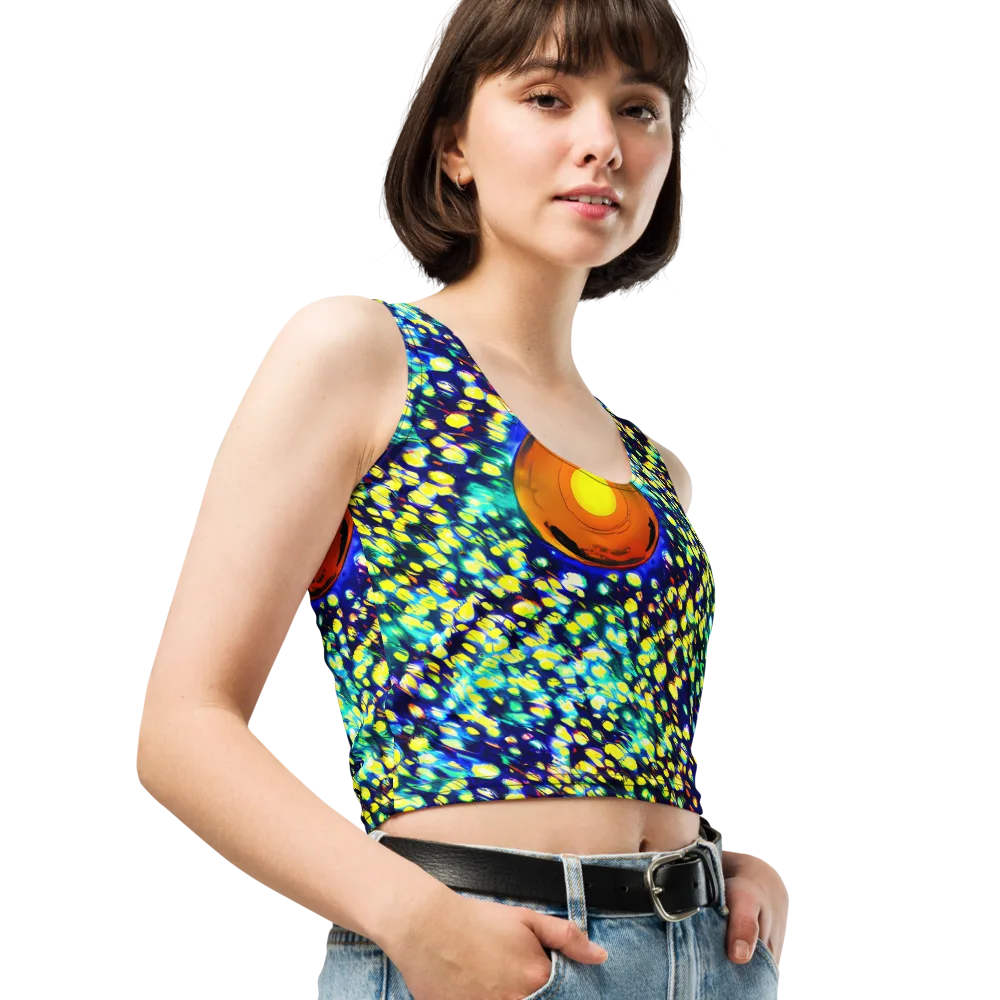 Illuminated Whirl on Crop Top — Right Front