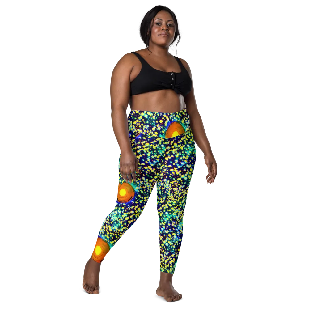 Illuminated Whirl on Leggings with Pockets — Front