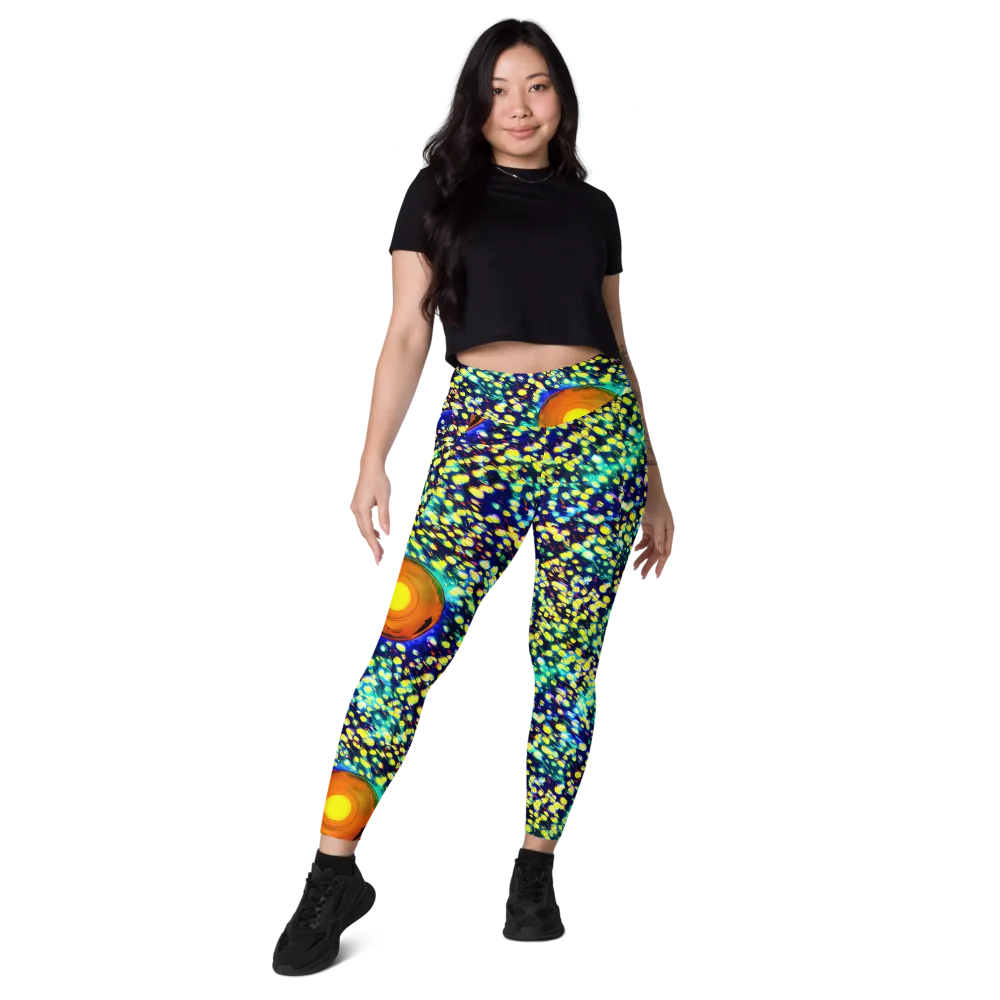 Illuminated Whirl on Leggings with Pockets — Front