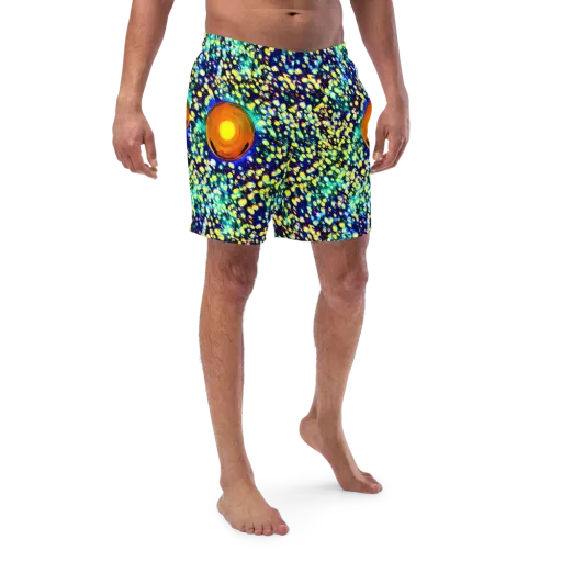 Illuminated Whirl on a Swim Trunks