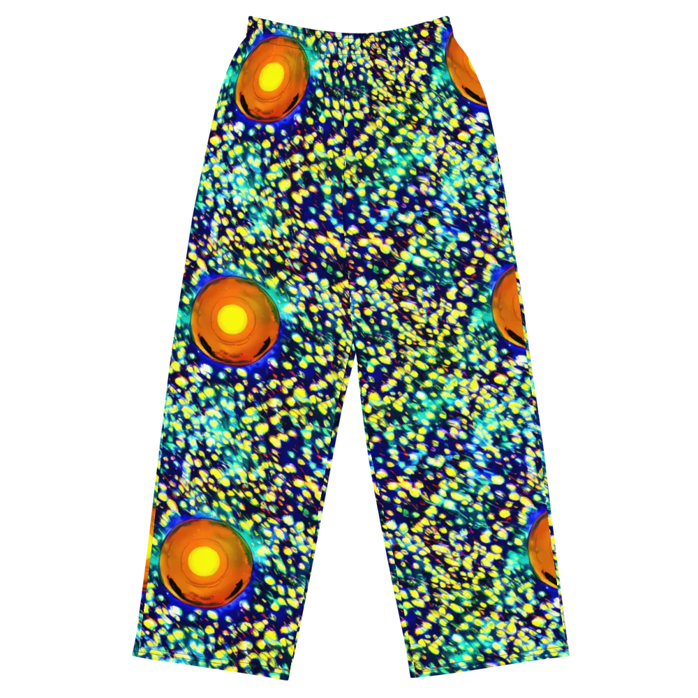 Illuminated Whirl on Wide-Leg Pants — Front