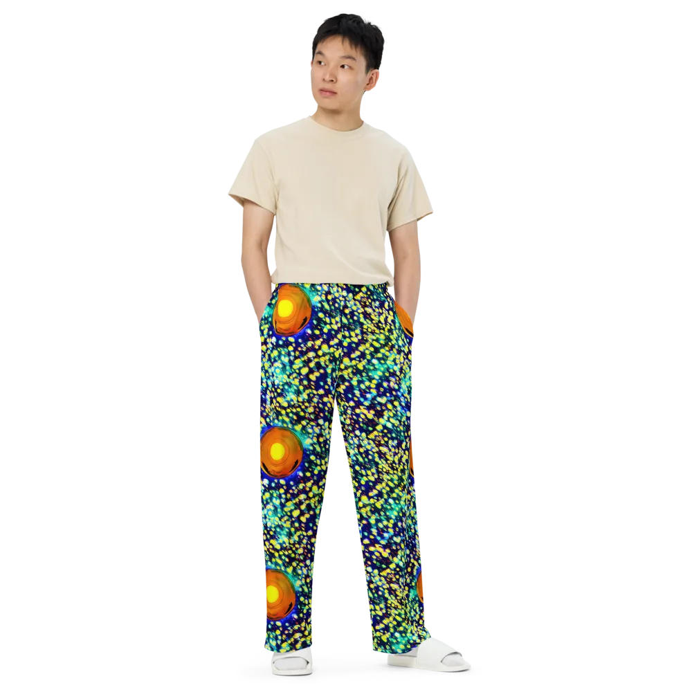 Illuminated Whirl on Wide-Leg Pants — Front