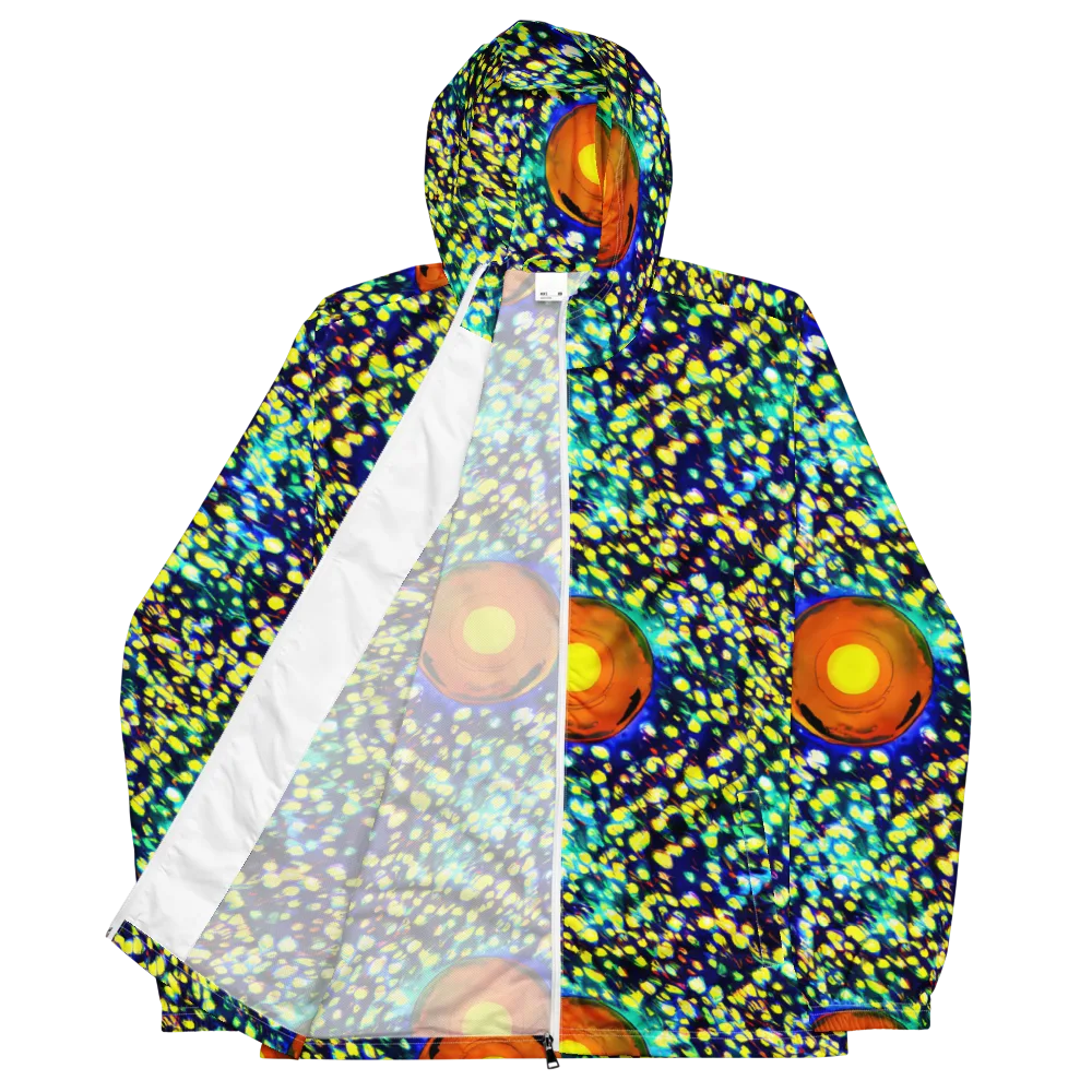 Illuminated Whirl on Men's Windbreaker — Front