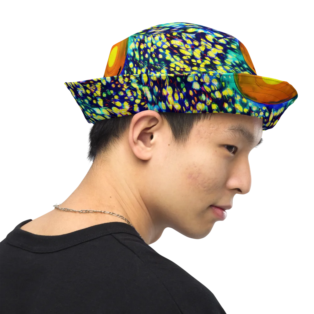 Illuminated Whirl on Reversible Bucket Hat — Right Outside