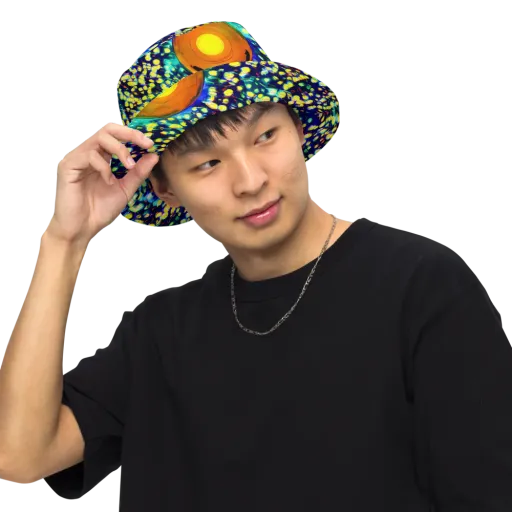 Illuminated Whirl on a Reversible Bucket Hat