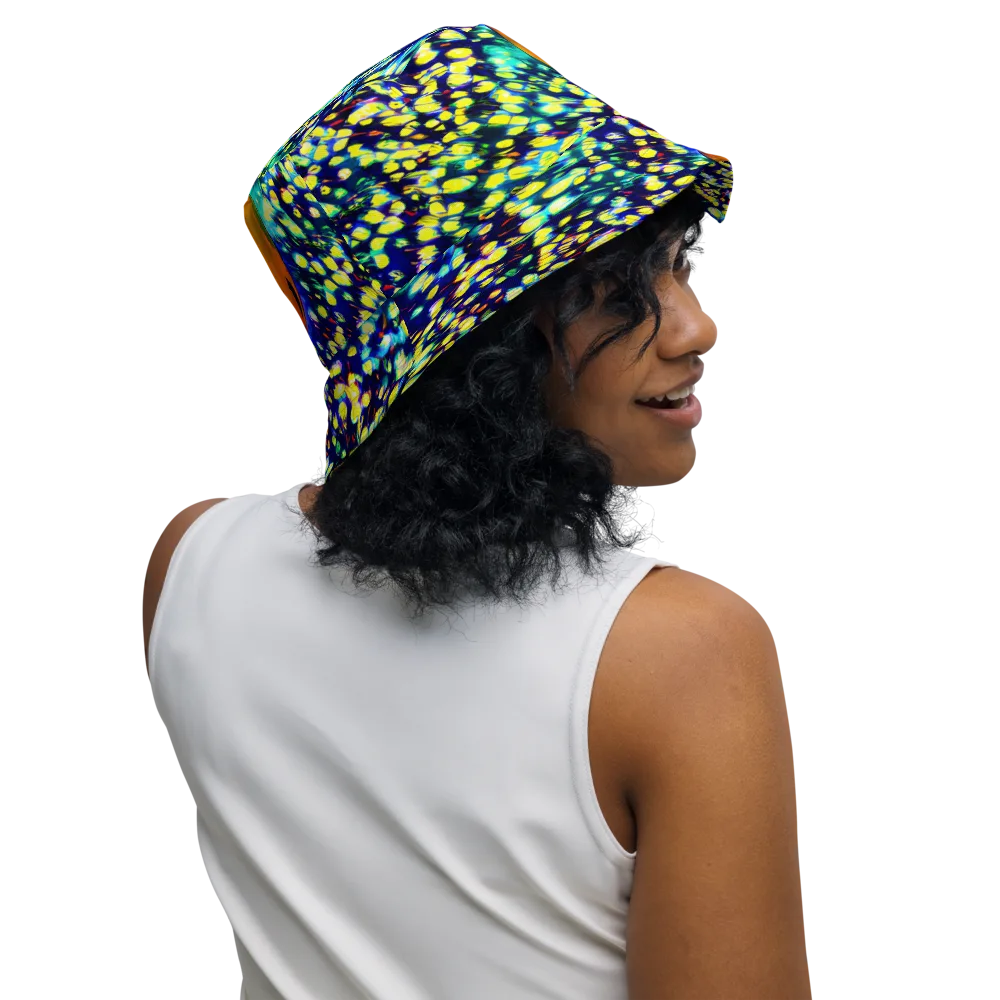 Illuminated Whirl on Reversible Bucket Hat — Right Outside