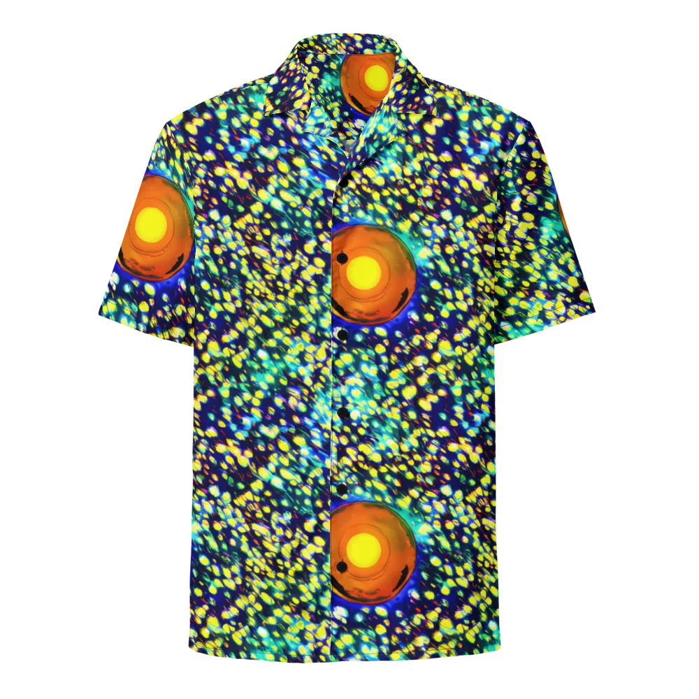 Illuminated Whirl on Button Shirt — Front