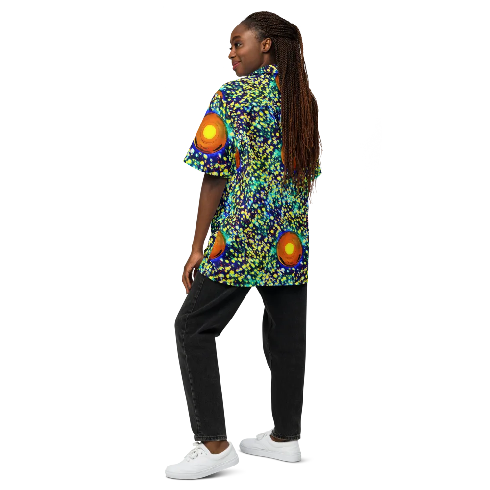 Illuminated Whirl on Button Shirt — Back