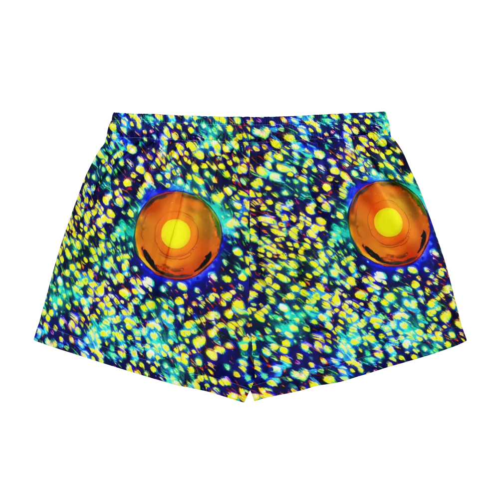 Illuminated Whirl on Women's Pajama Shorts — Back