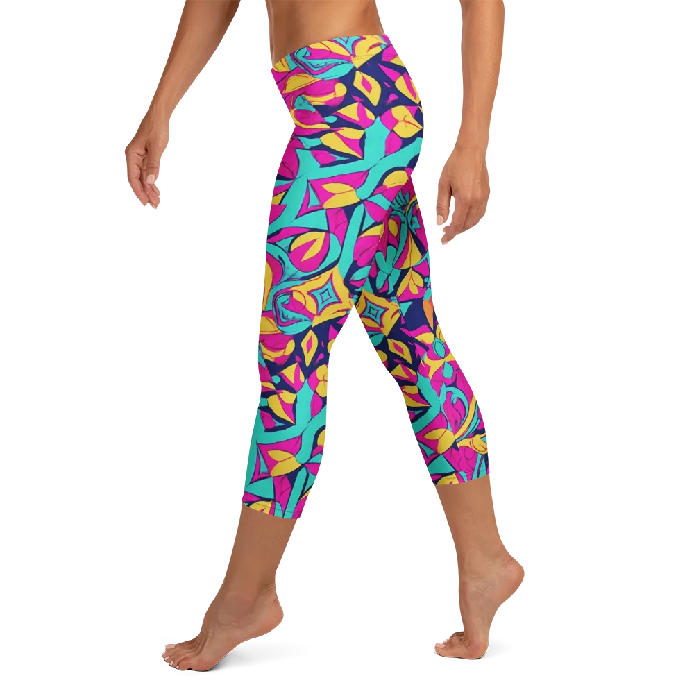 Magentaverse on Capri Leggings — Left