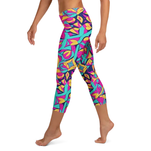 Magentaverse on a Capri Leggings