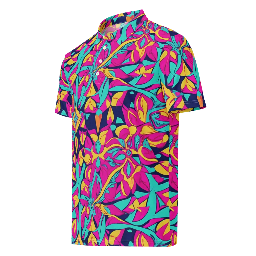 Magentaverse on Men's Slim Fit Polo Shirt — Left Front