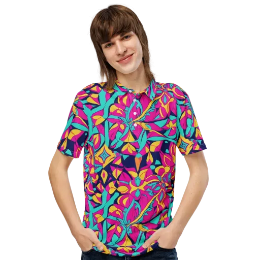 Magentaverse on a Men's Slim Fit Polo Shirt