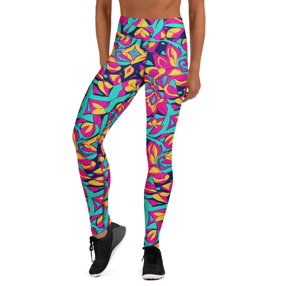 Magentaverse on Yoga Leggings — Front