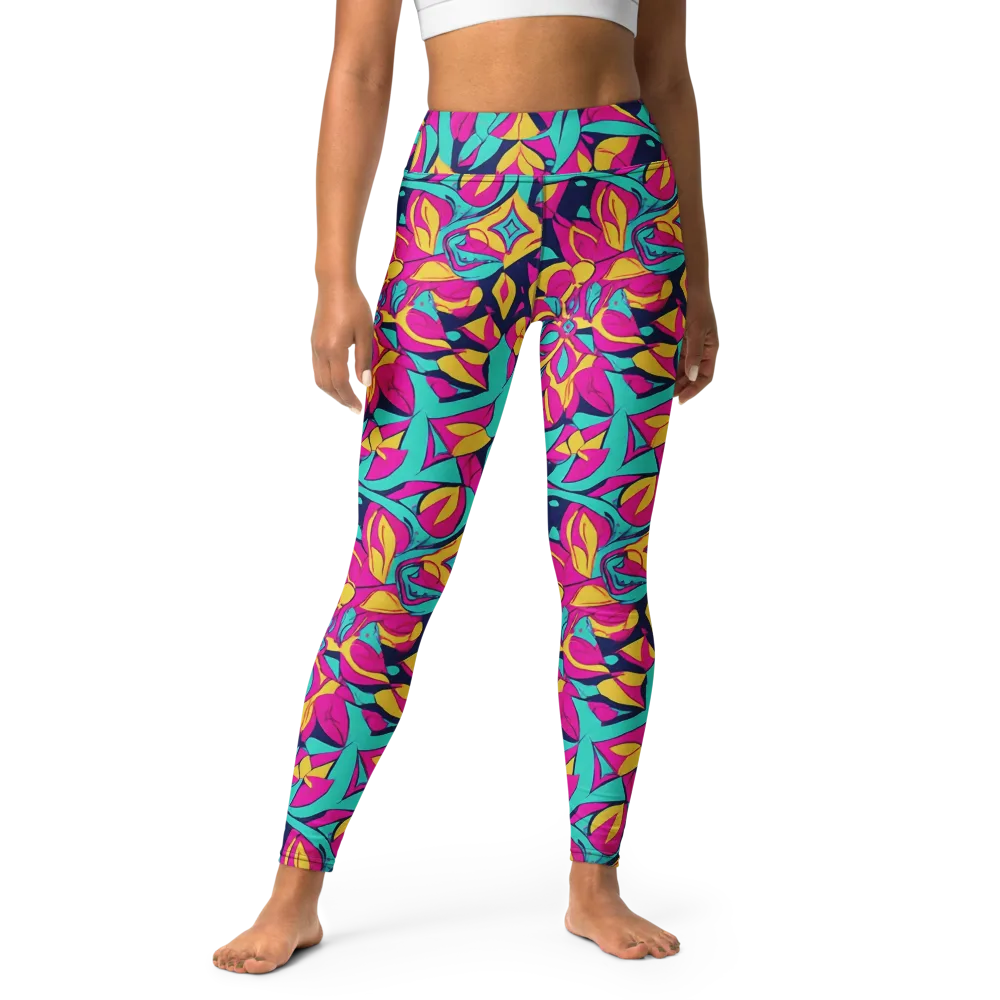 Magentaverse on Yoga Leggings — Front