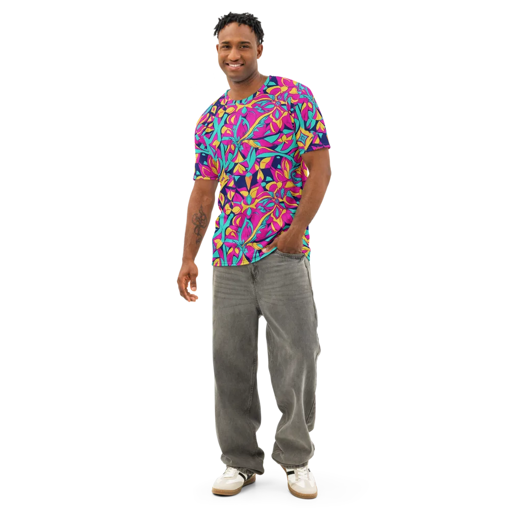 Magentaverse on Men's Cotton Crew Neck T-Shirt — Front
