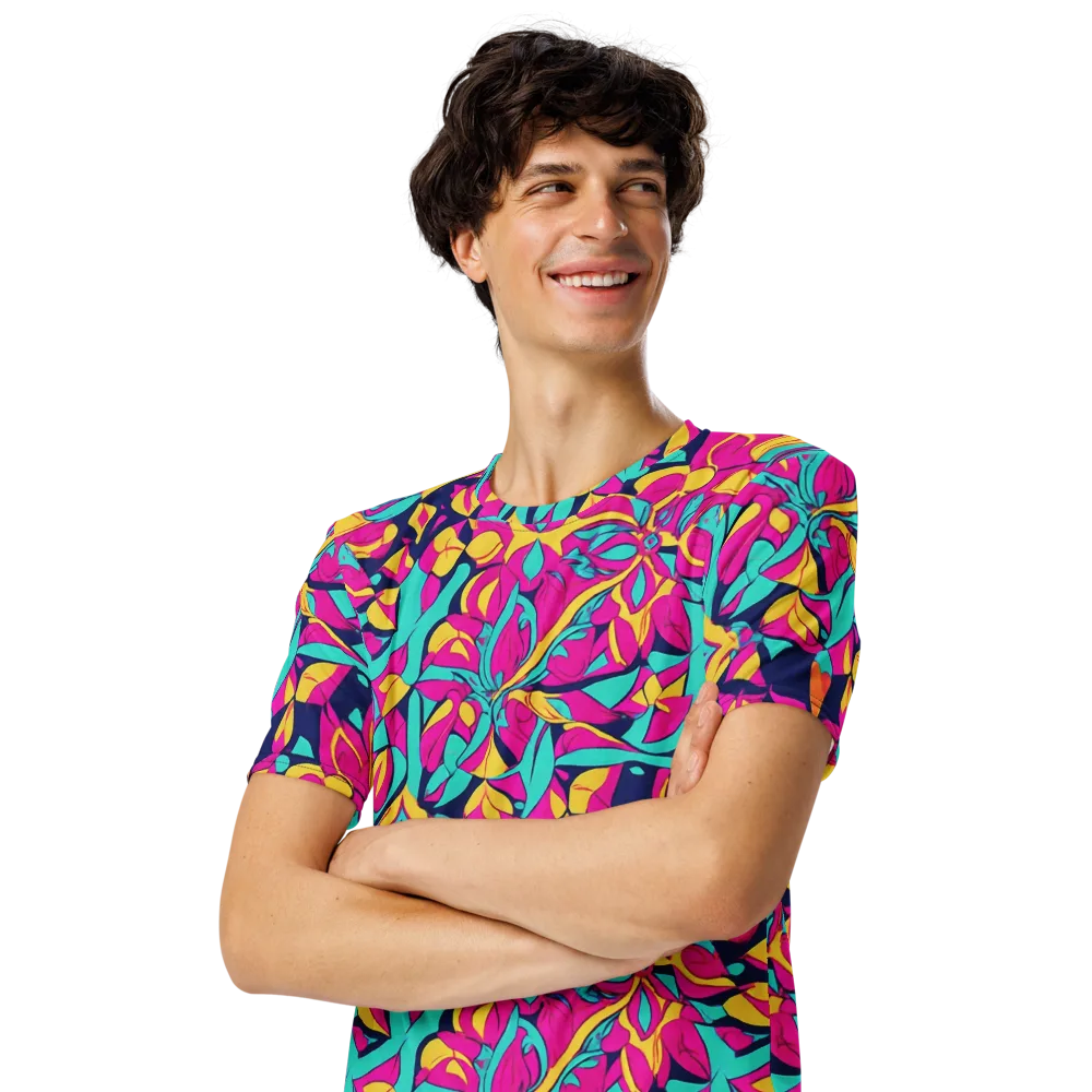 Magentaverse on Men's Crew Neck T-Shirt — Left Front