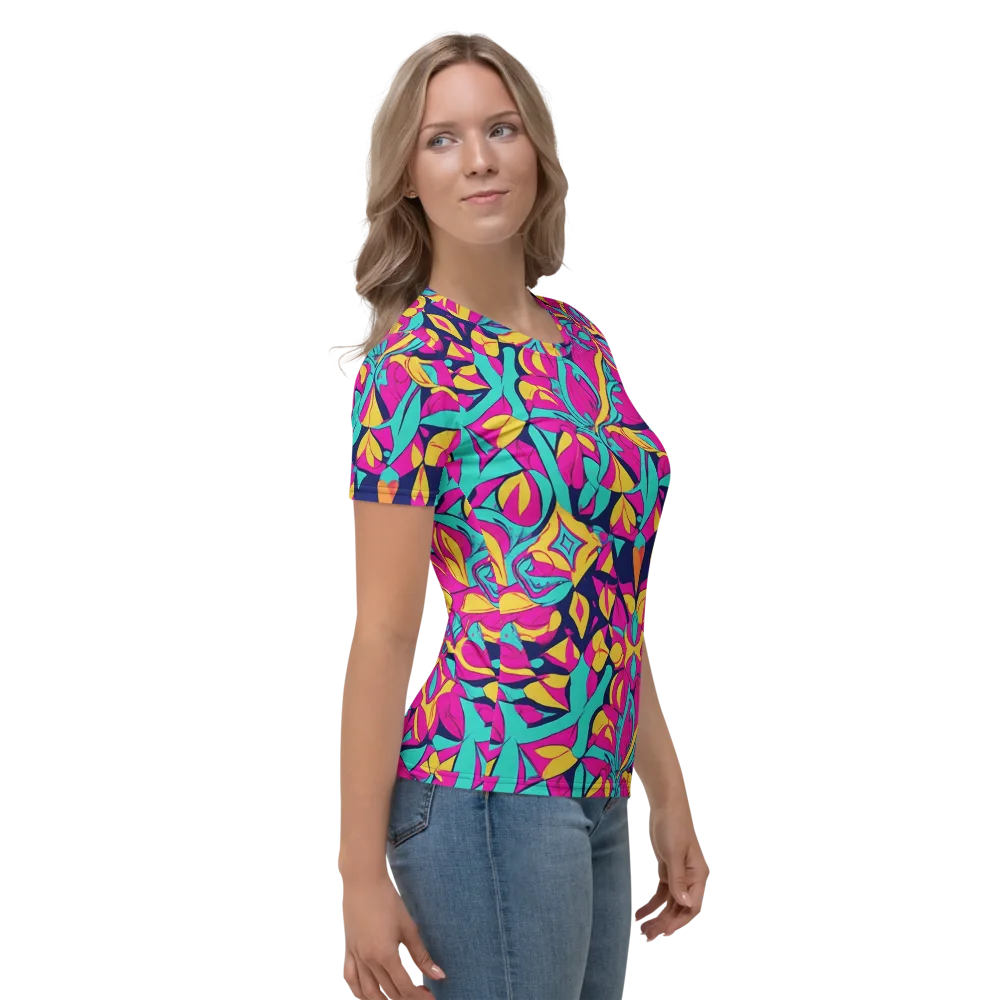Magentaverse on Women's Crew Neck T-Shirt — Right
