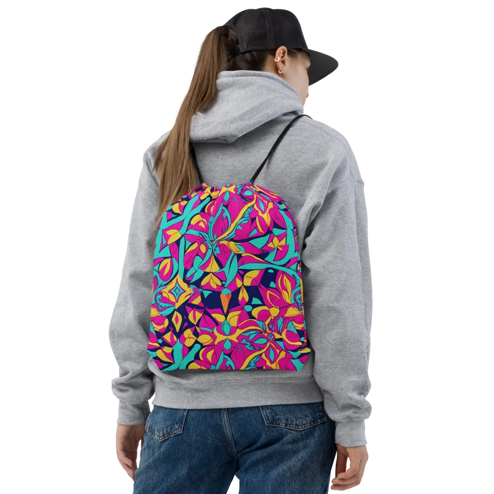 Magentaverse on Drawstring Bag — Front